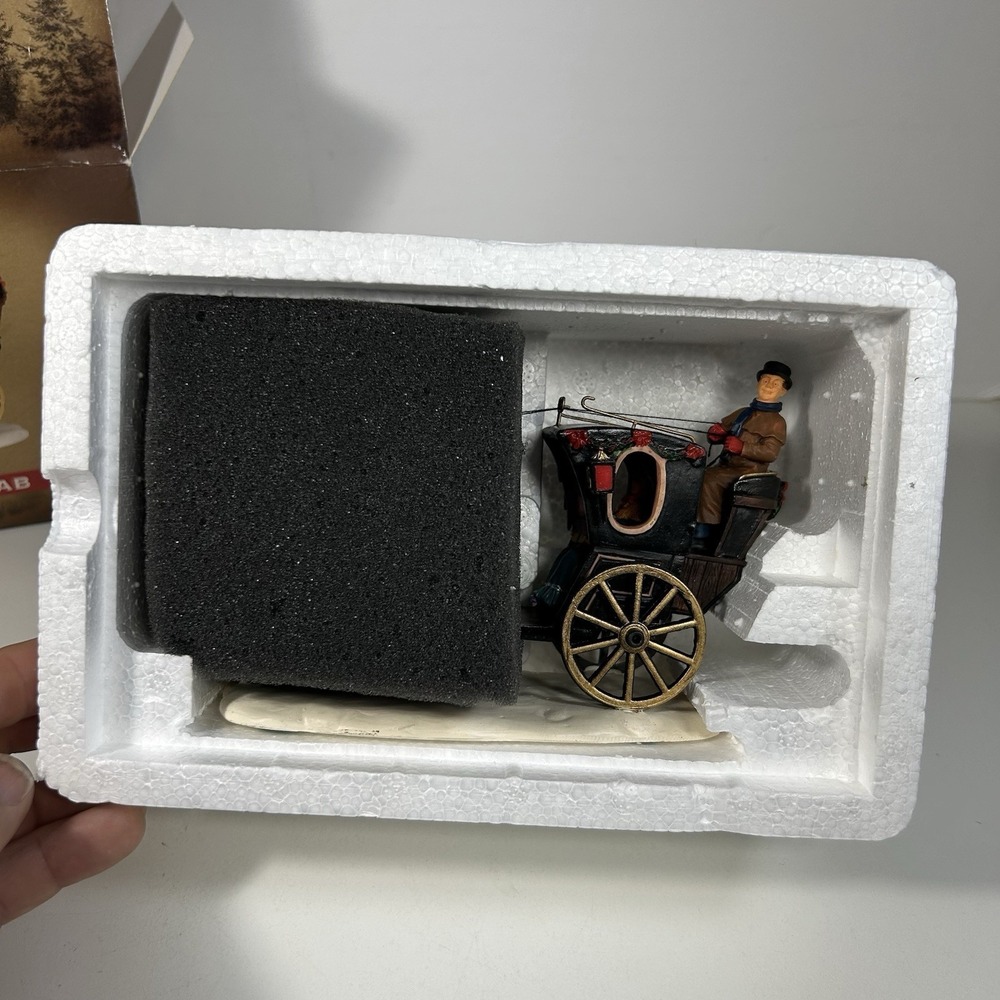 Lemax Hansom Cab Horse and Carriage Village Collection 2000 #03329 with Box‎ - Picture 10 of 14